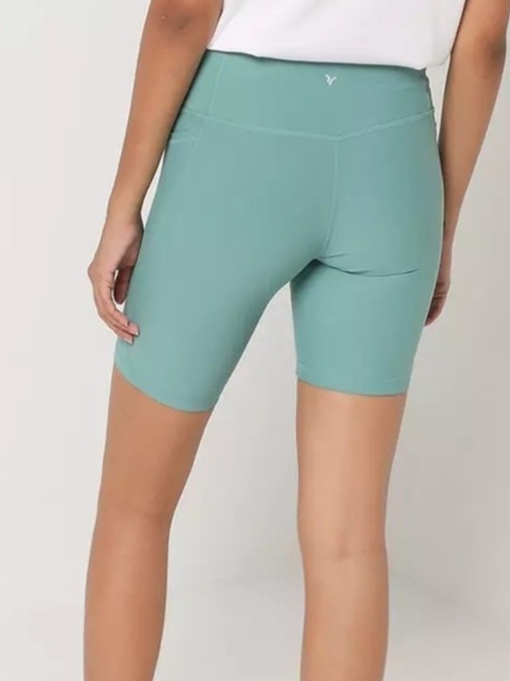 Old Navy Seafoam Green High-Rise Bike Shorts